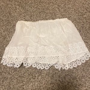 Hollister White Tube Top Size Medium